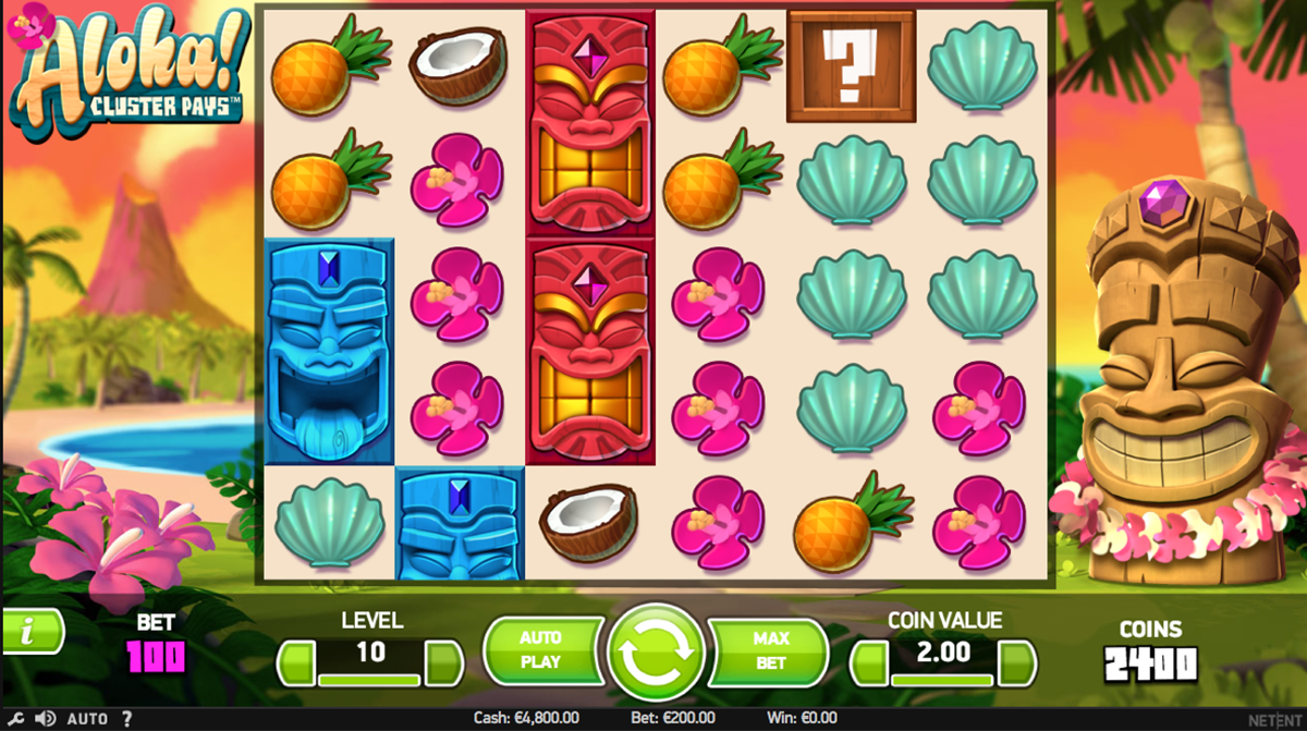 aloha cluster pays netent
