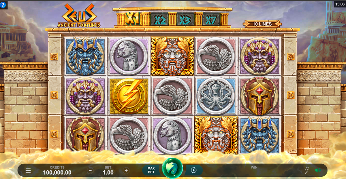 ancient fortunes zeus microgaming