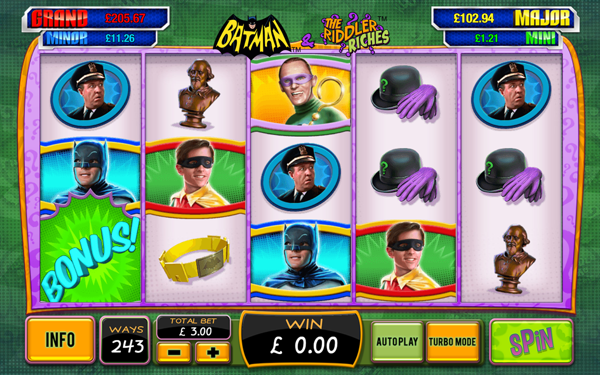 batman the riddler riches playtech