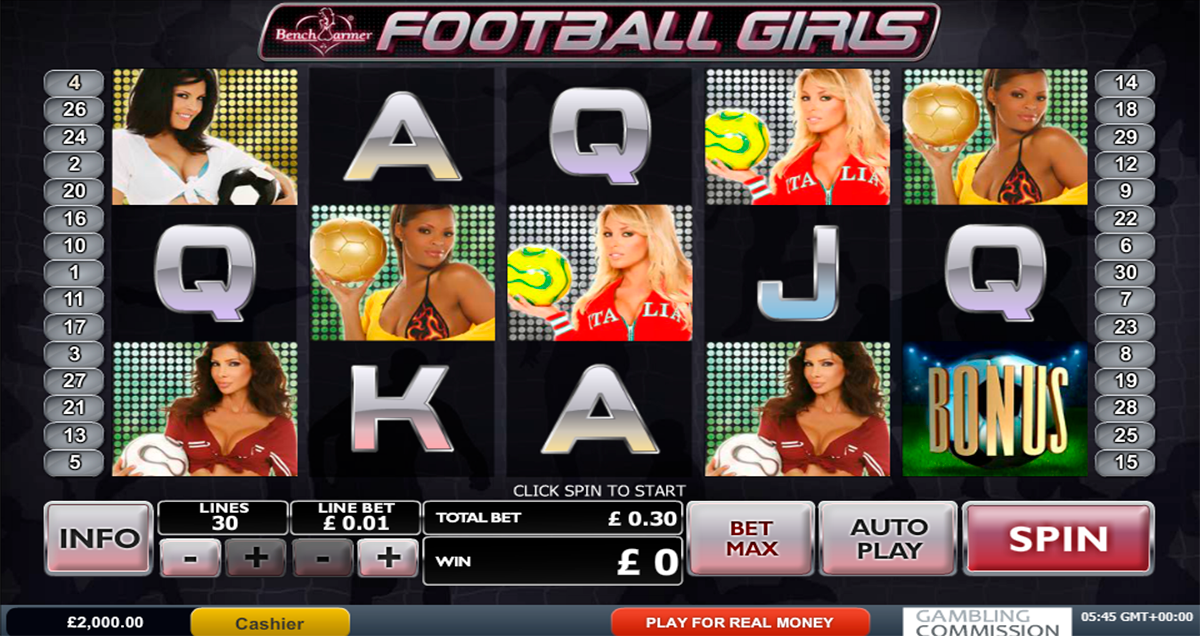 benchwarmer football girls playtech