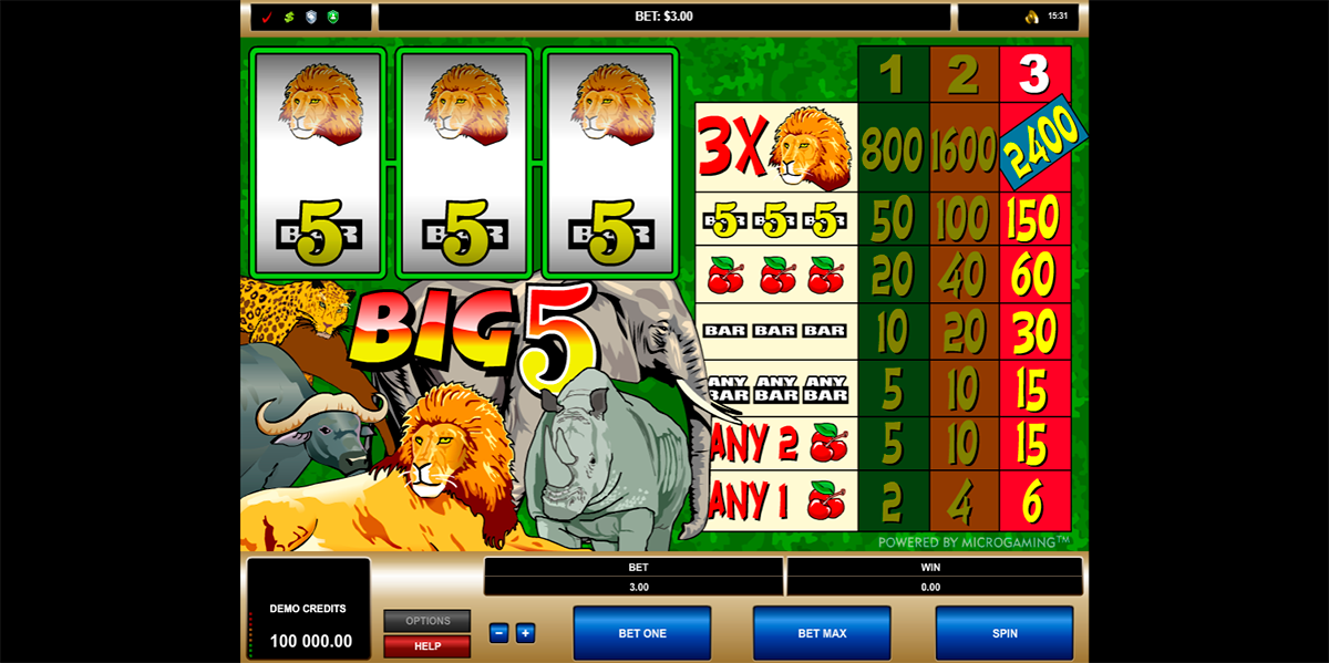 big 5 microgaming