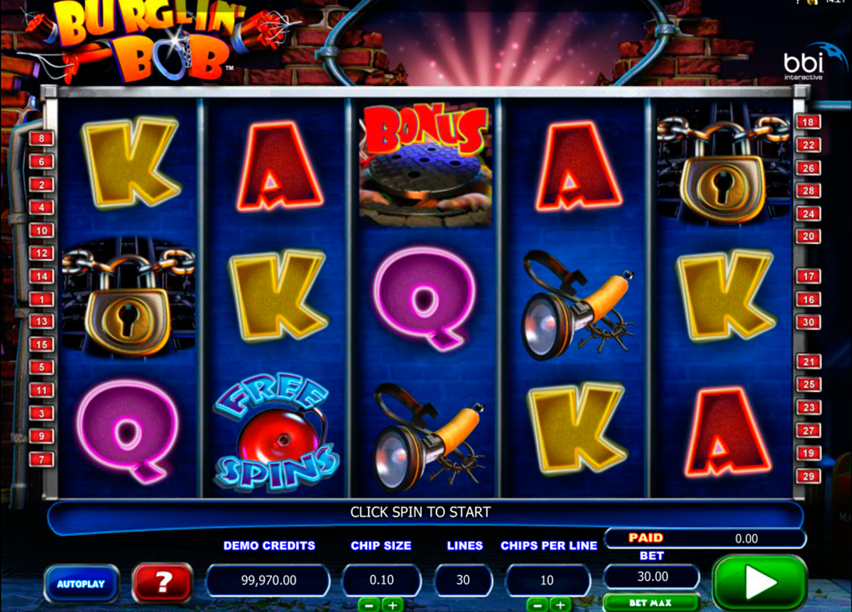 Burglin bob slot machine