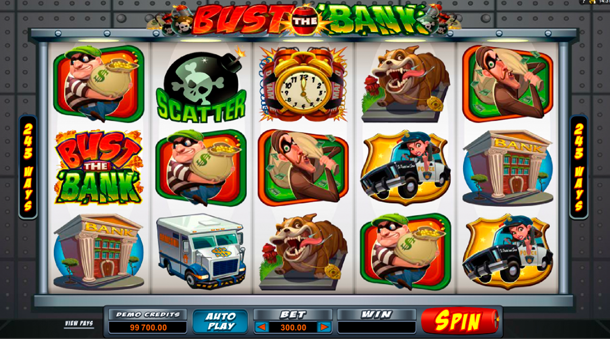 bust the bank microgaming