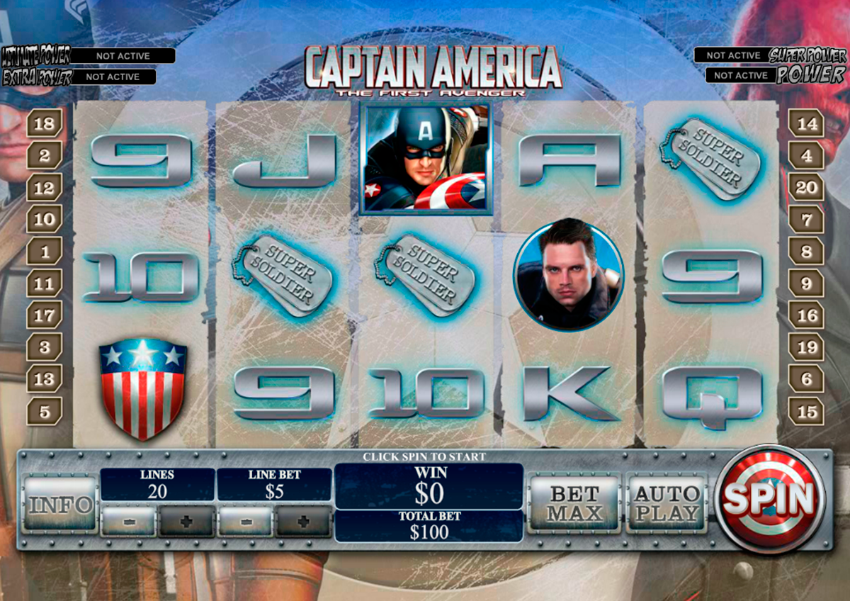 captain america playtech