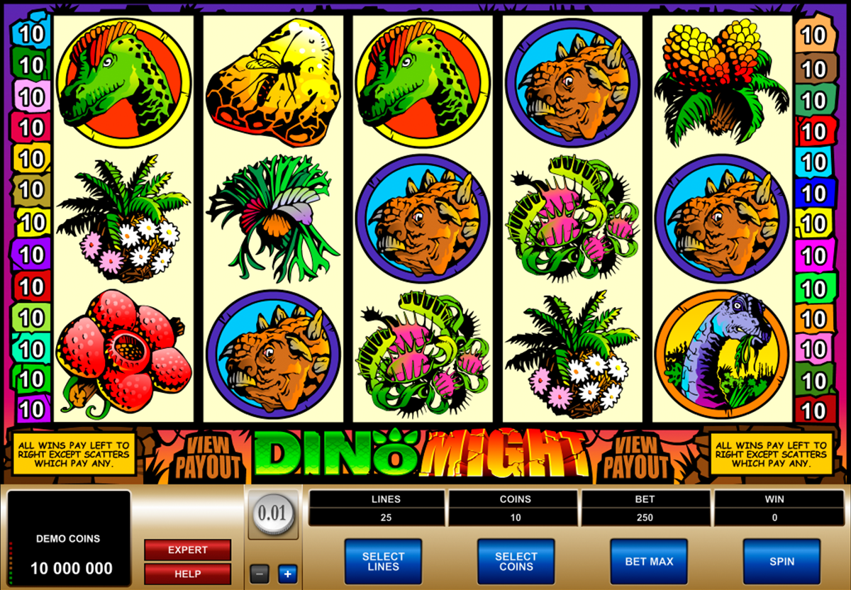dino might microgaming