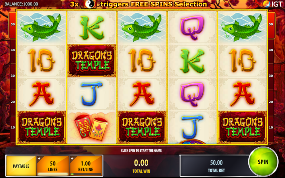 dragons temple igt
