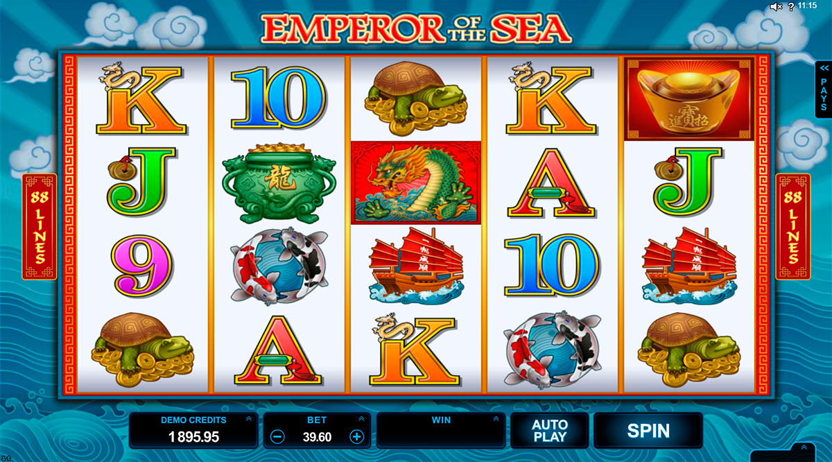 emperor of the sea microgaming
