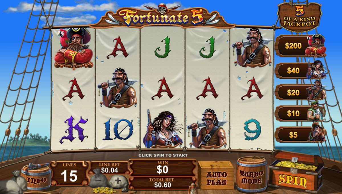 fortunate five playtech