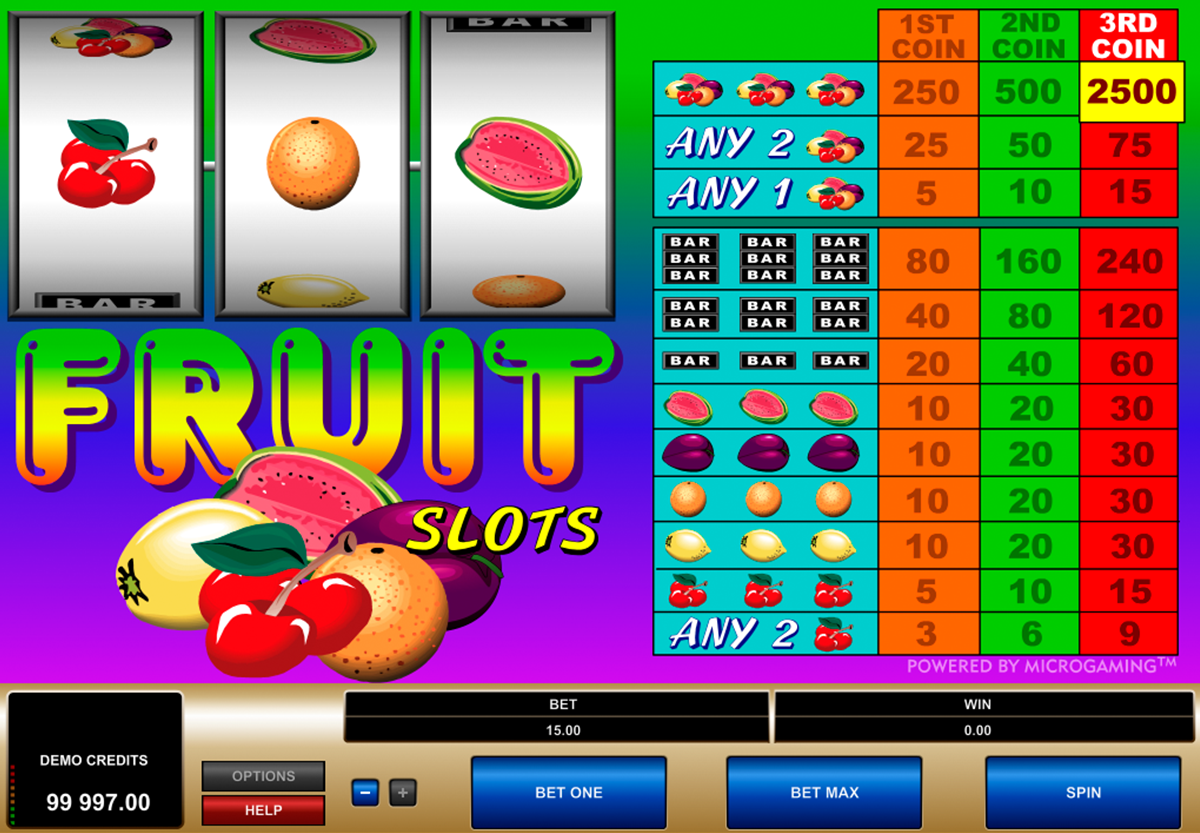 fruit slots microgaming