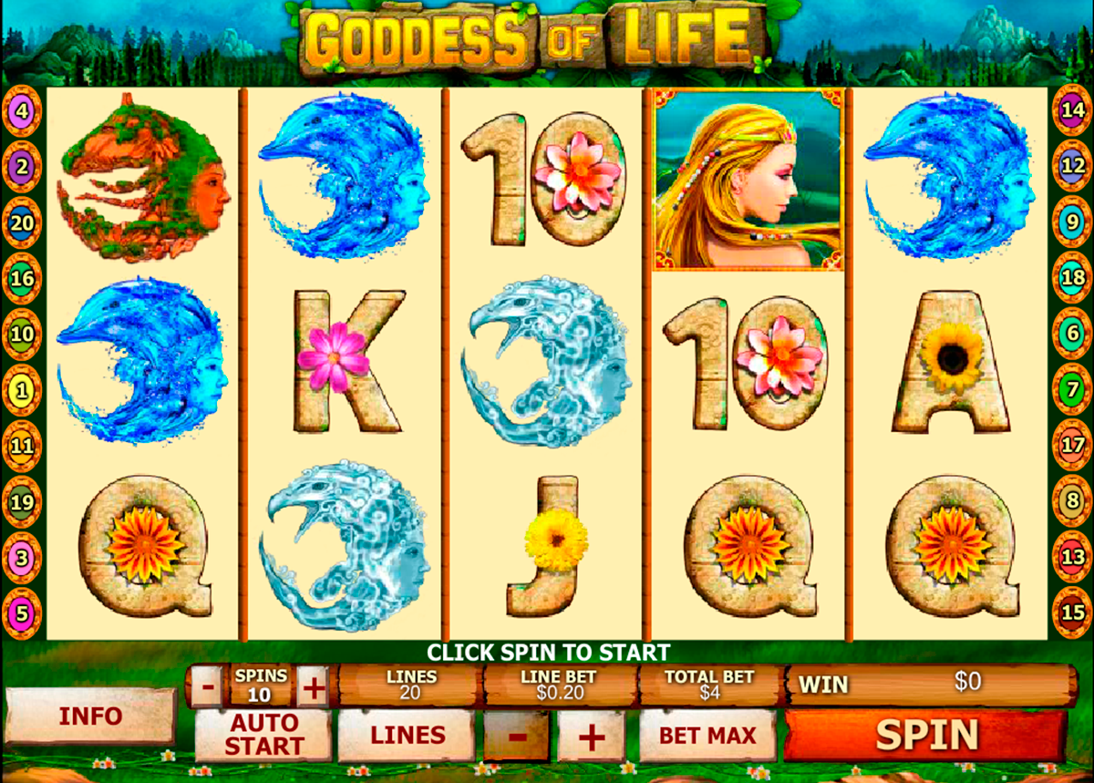 goddess of life playtech
