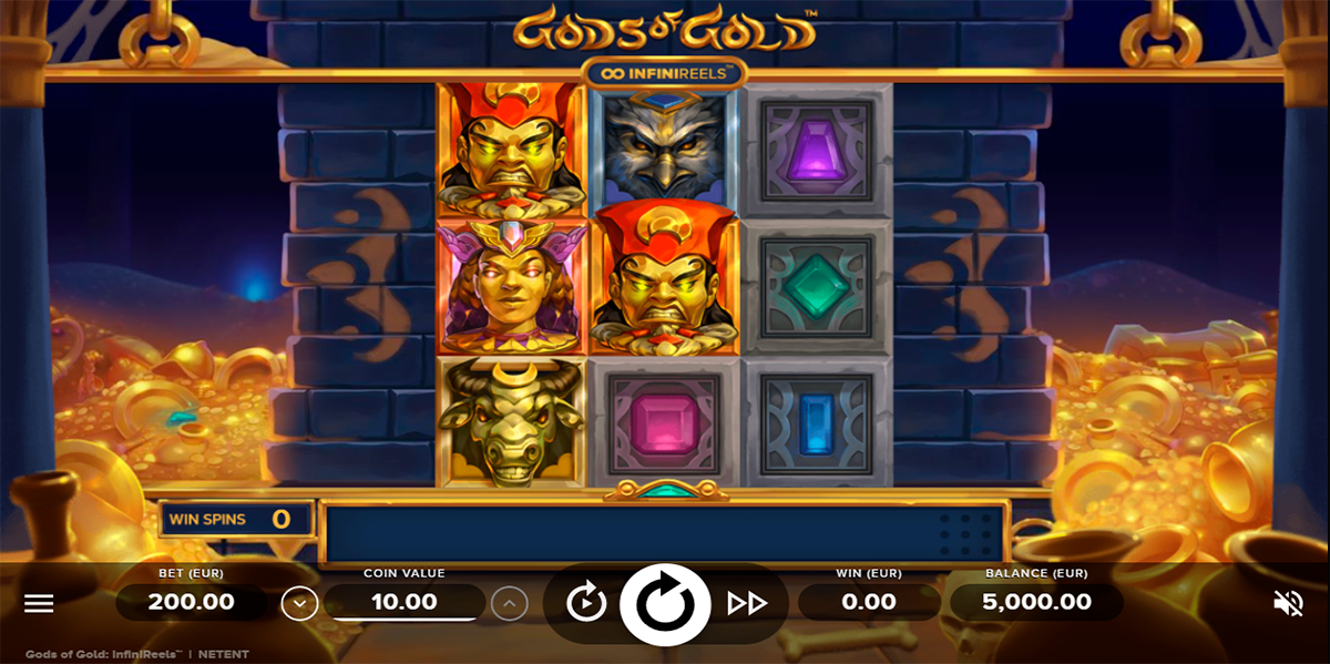 gods of gold infinireels netent