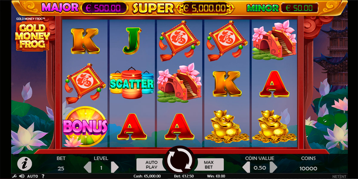 gold money frog netent