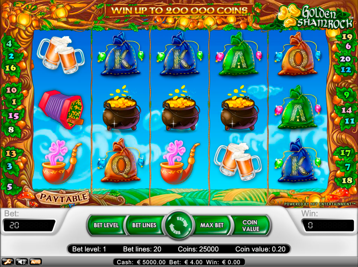 golden shamrock netent