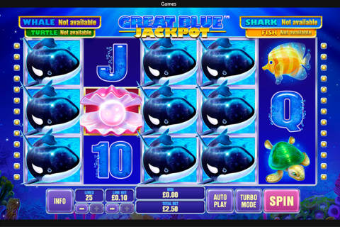 great blue jackpot playtech
