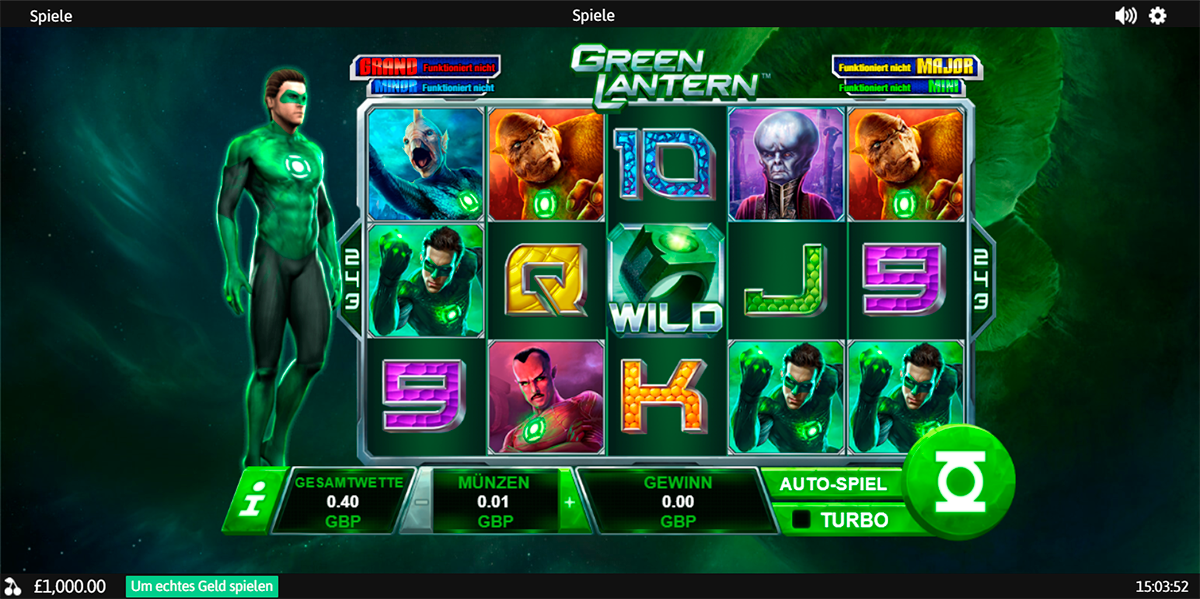 green lantern playtech
