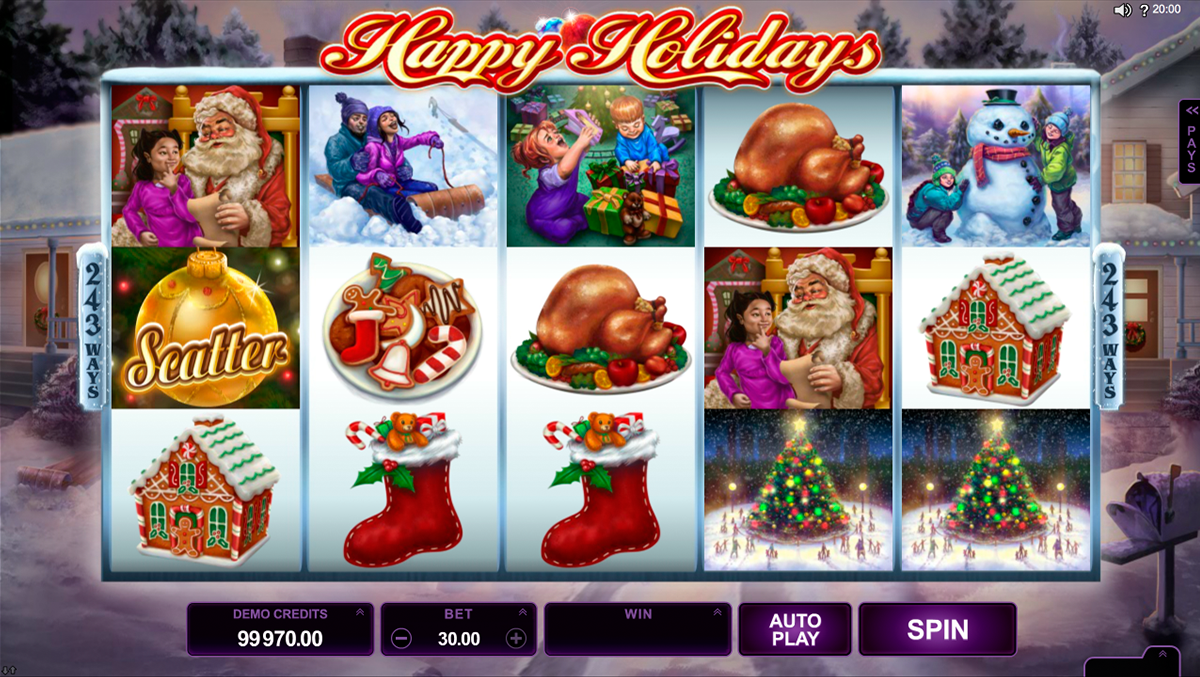 happy holidays microgaming