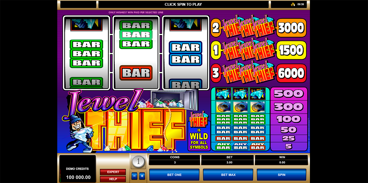 jewel thief microgaming