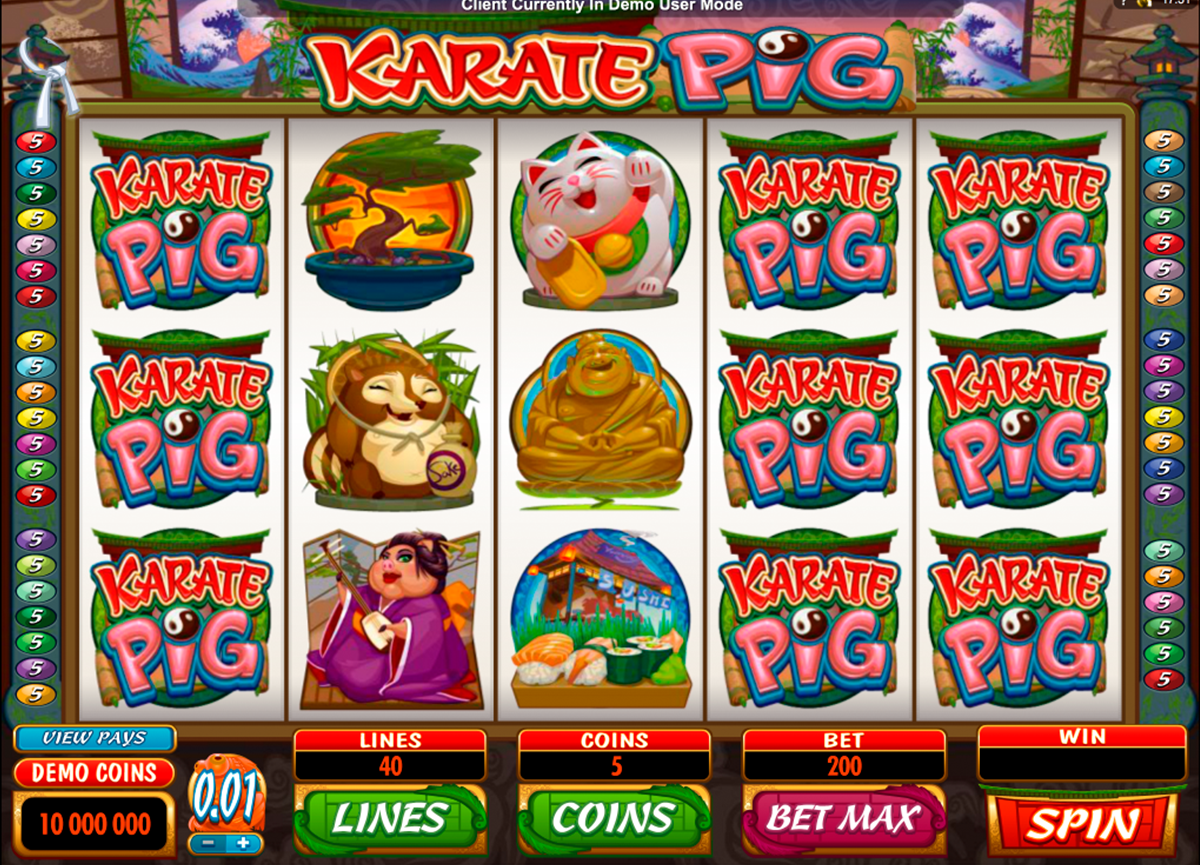 karate pig microgaming