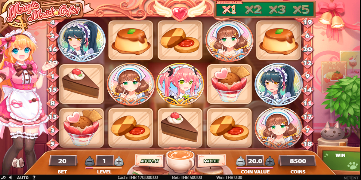magic maid cafe netent