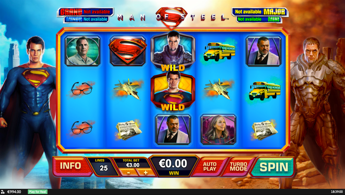 man of steel playtech