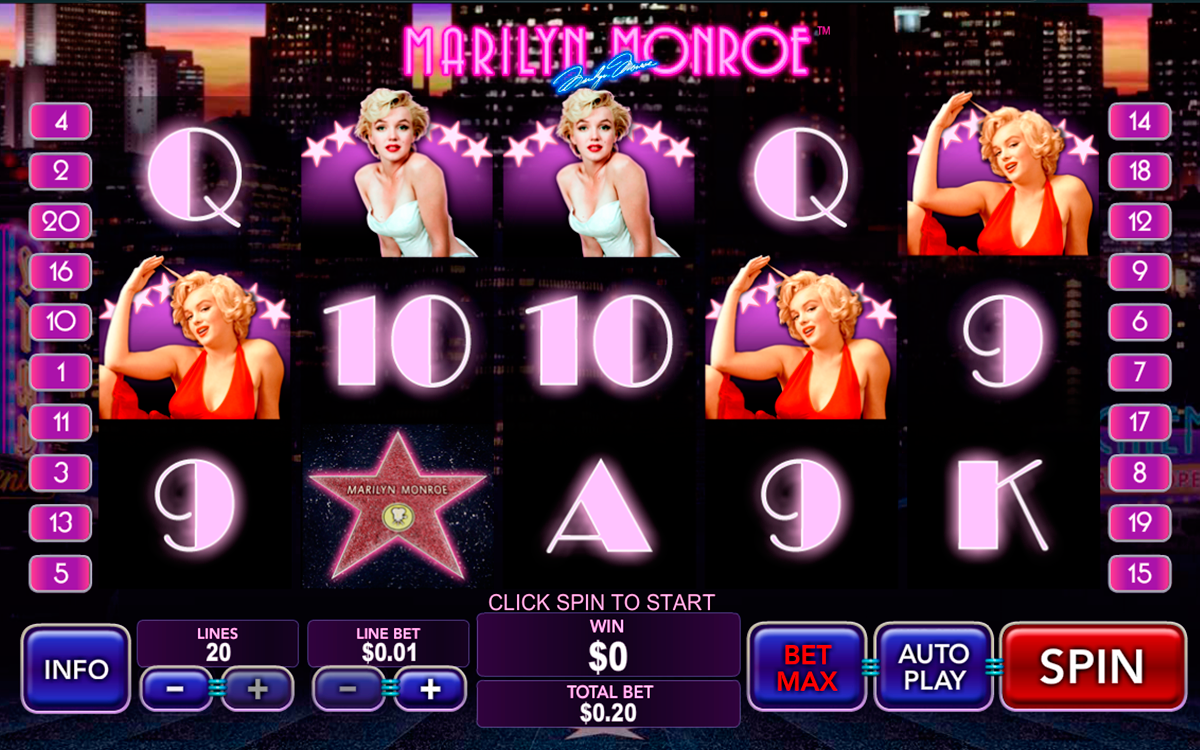 marilyn monroe playtech