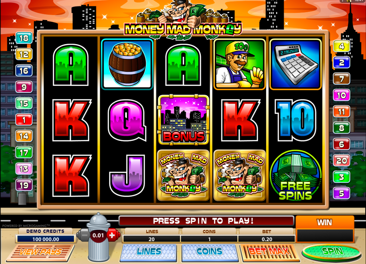money mad monkey microgaming