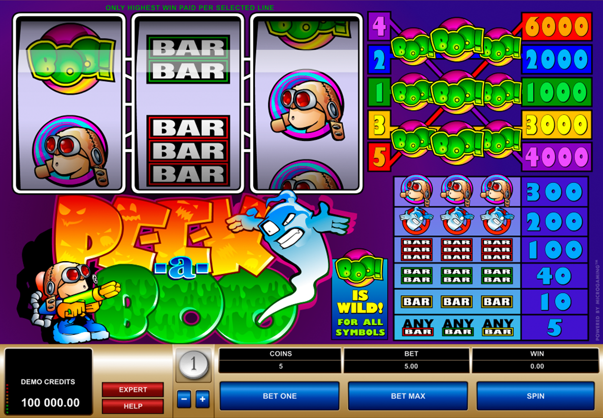 peek a boo microgaming