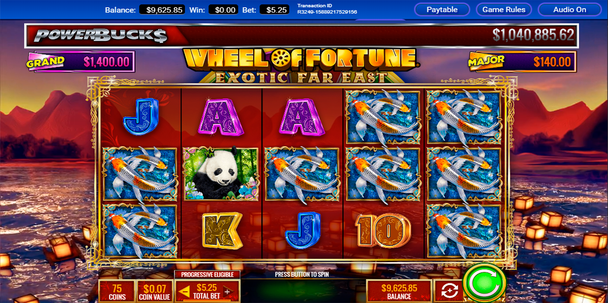 powerbucks wheel of fortune exotic far east igt