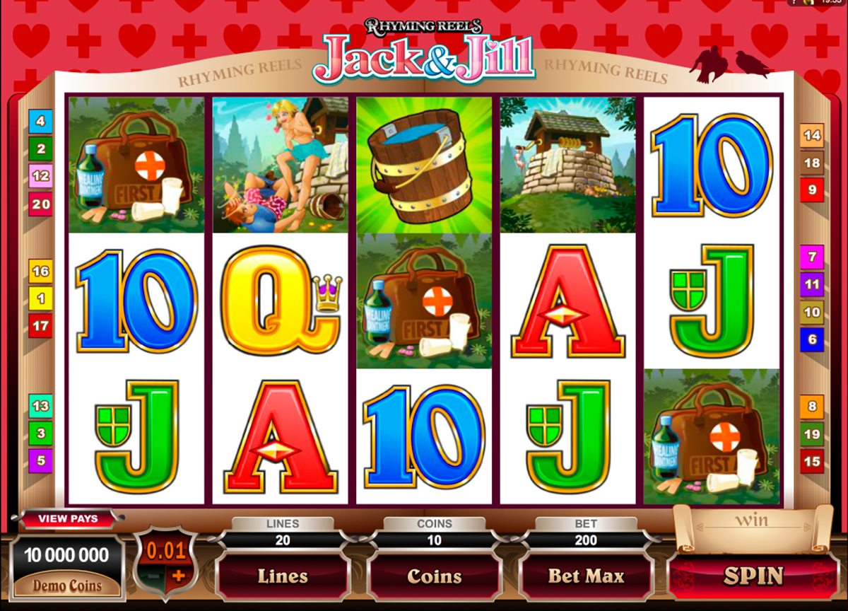 rhyming reels jack and jill microgaming
