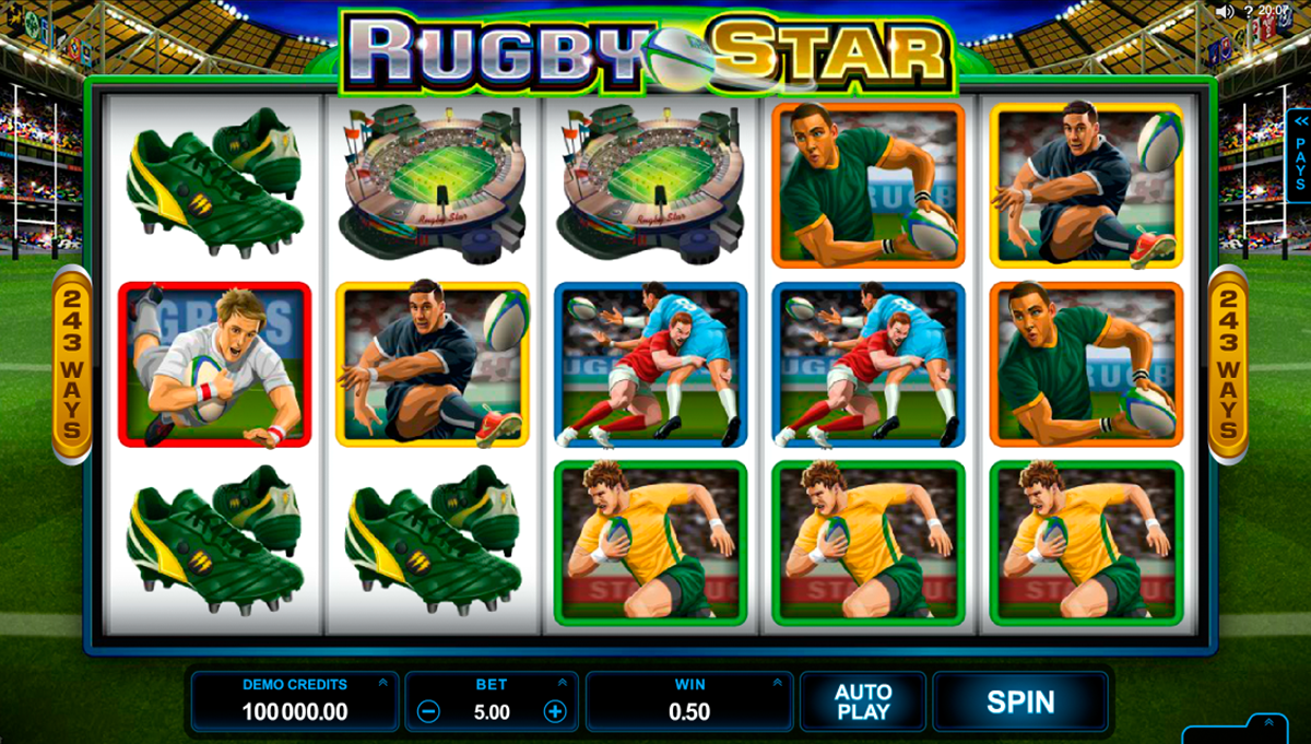 rugby star microgaming
