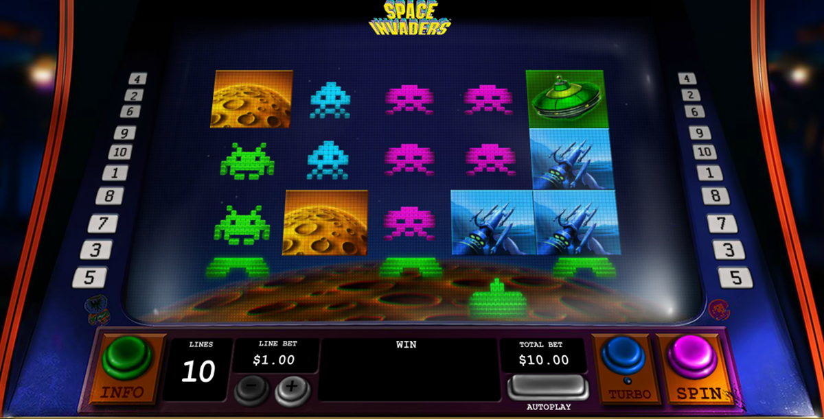 space invaders playtech