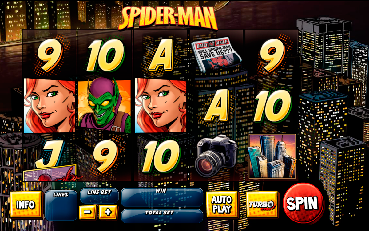 spider man attack of the goblin playtech