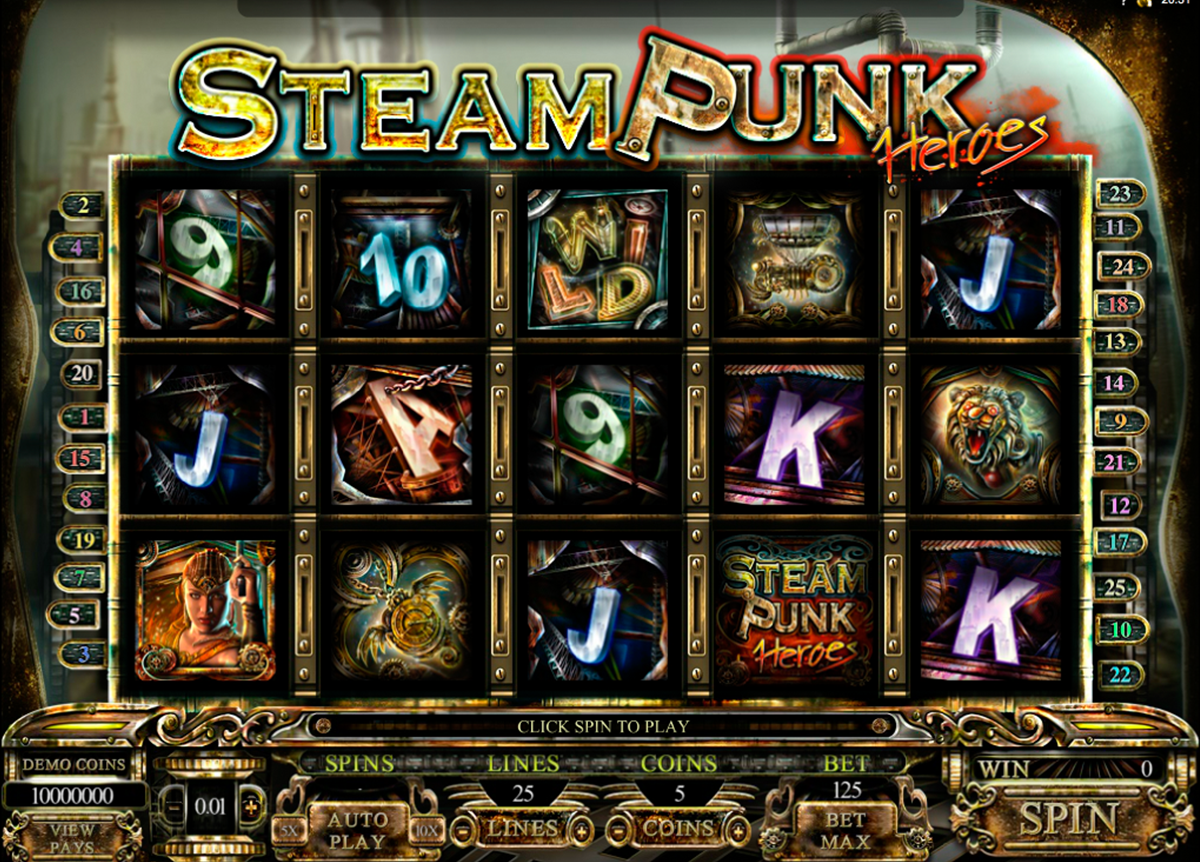 steam punk heroes microgaming