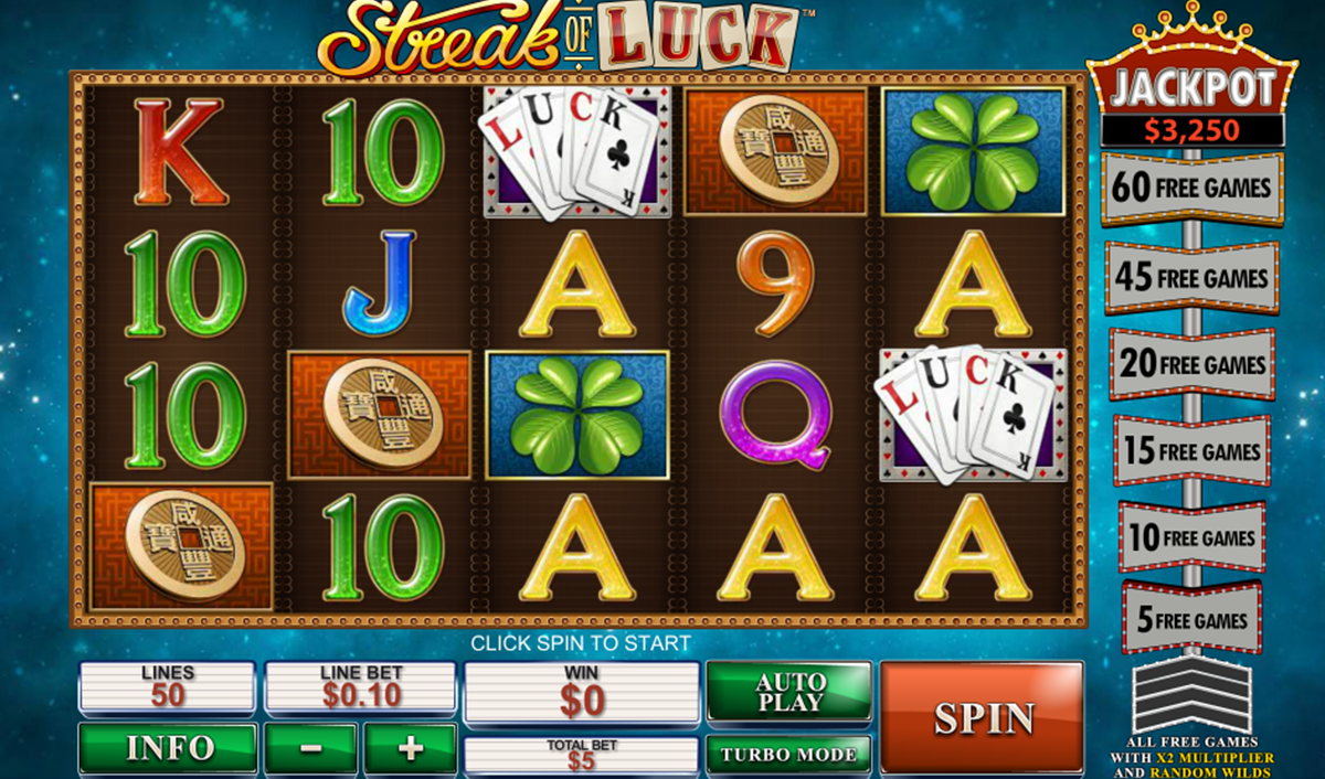 streak of luck playtech