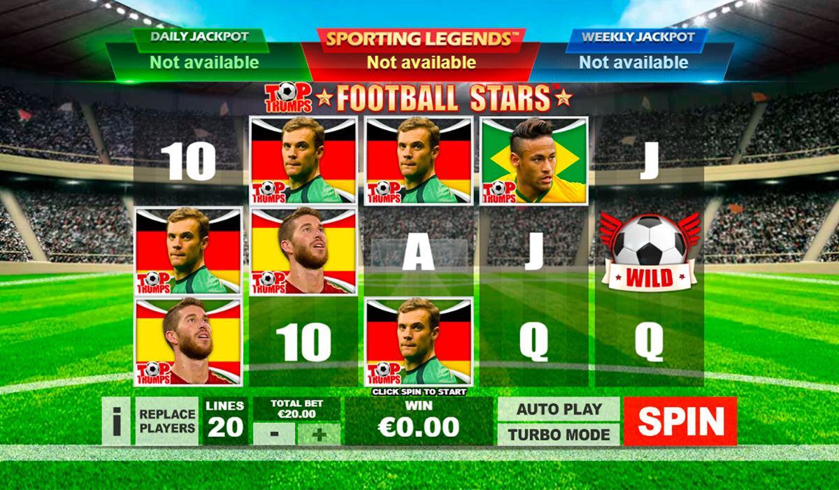top trumps football stars playtech