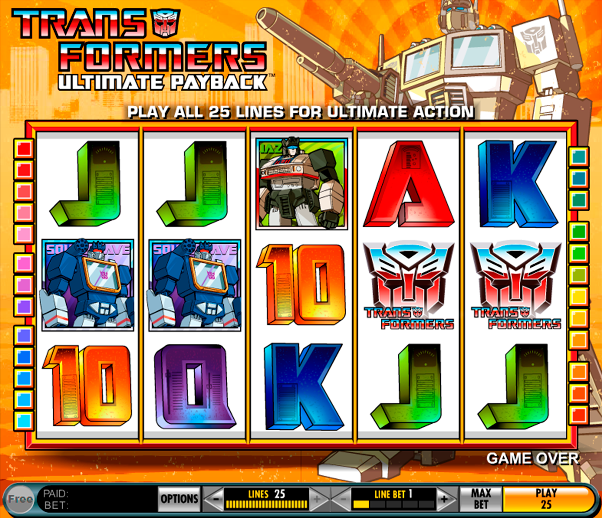 transformers ultimate payback igt