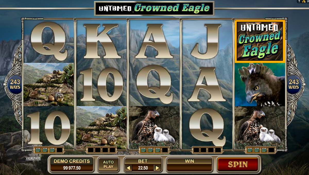 untamed crowned eagle microgaming