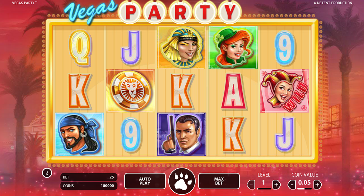 vegas party netent