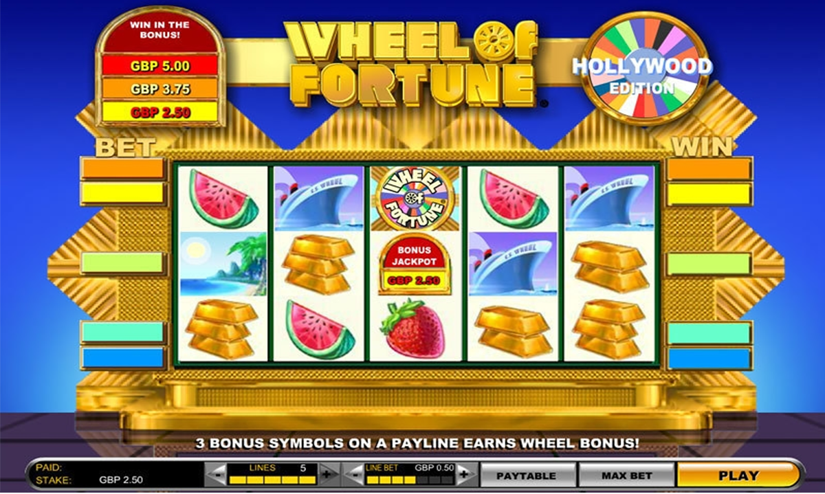 wheel of fortune hollywood edition igt