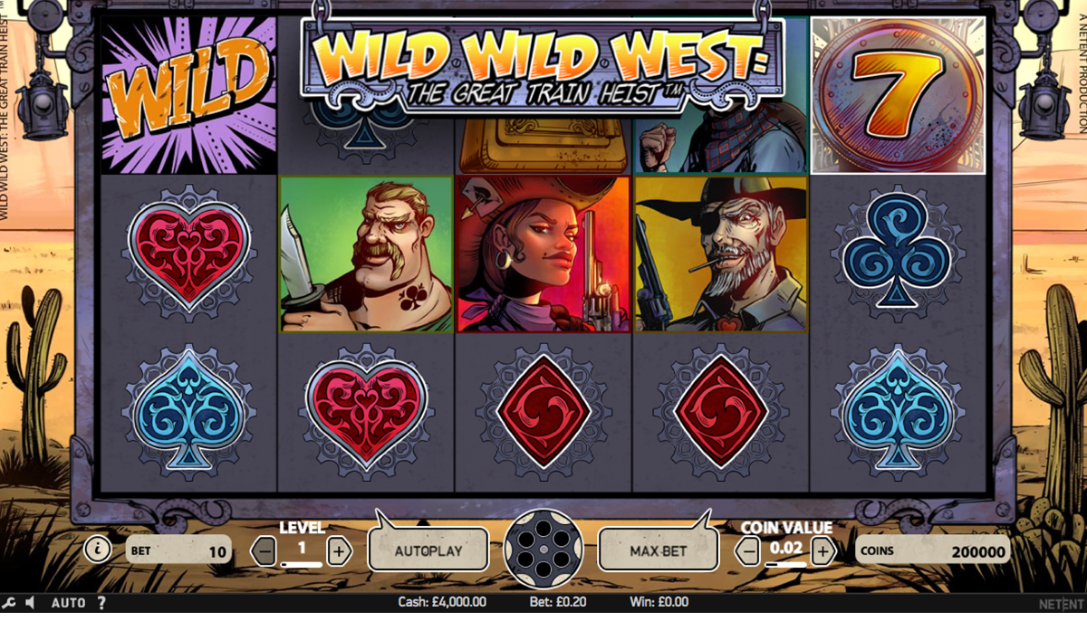 wild wild west the great train heist netent