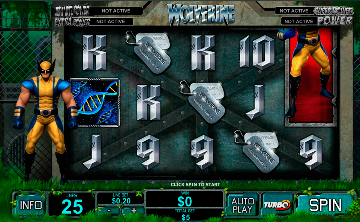 wolverine playtech